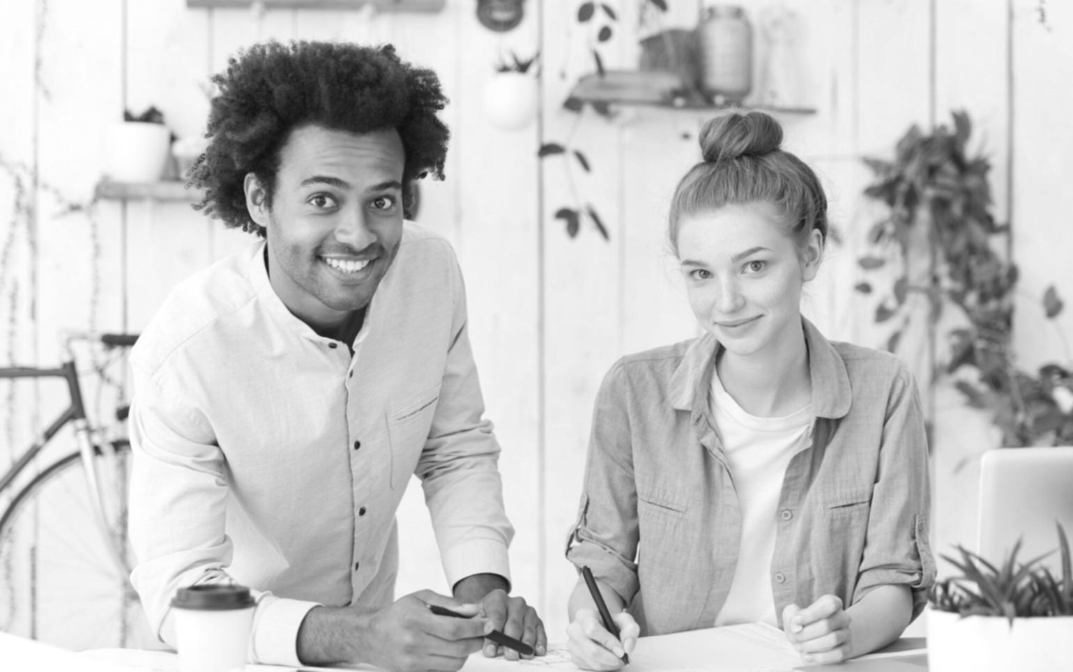 Strategic planning session with financial analysis tools